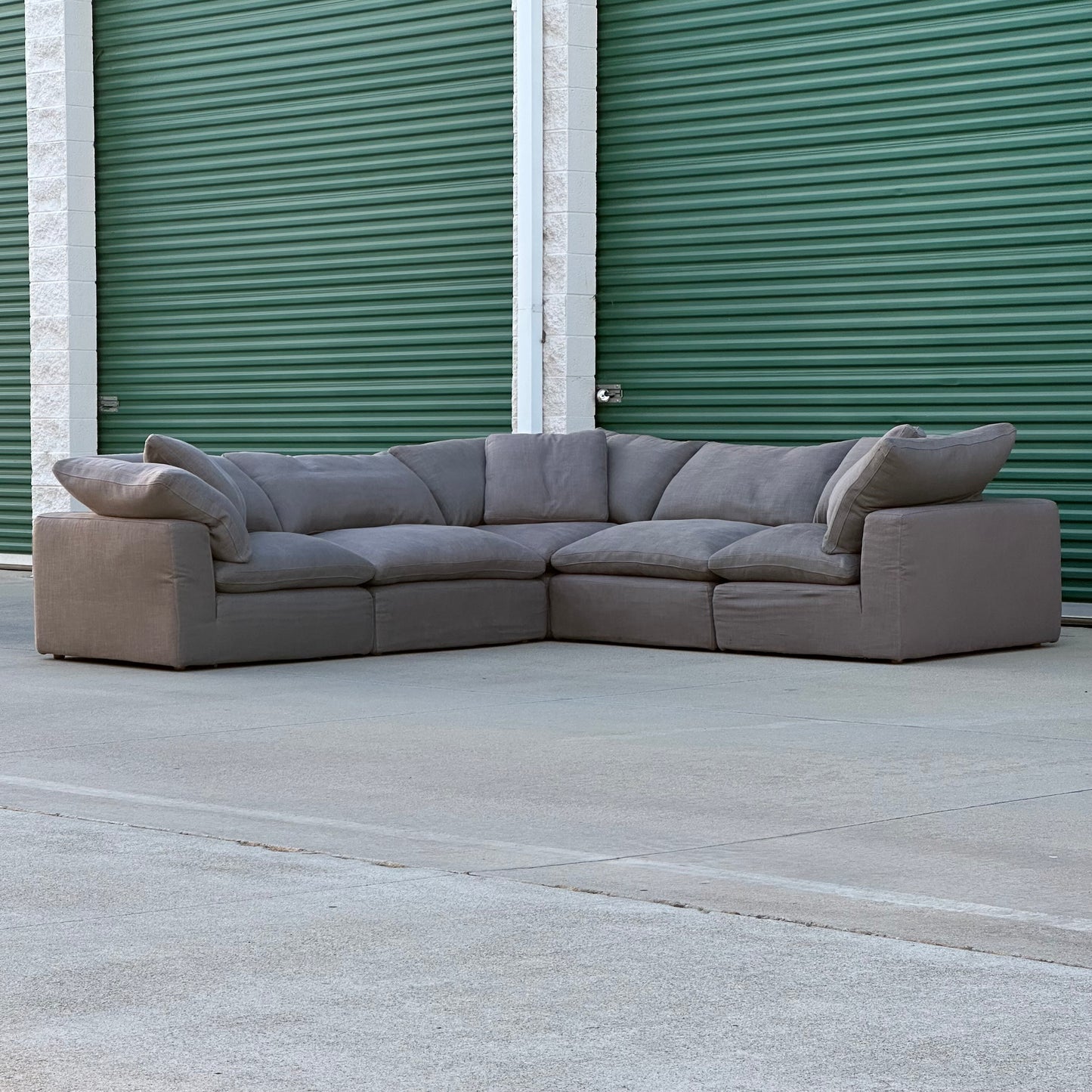 RH Restoration Hardware Cloud Modular 5-Piece L-Sectional Classic Depth