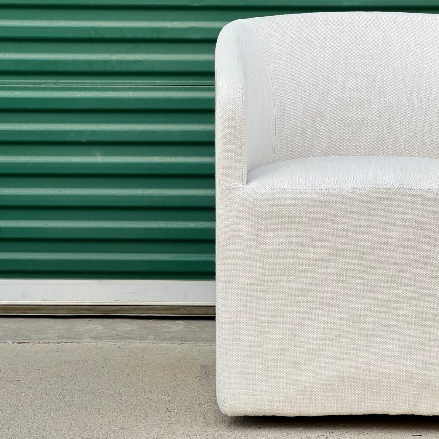 $3,200 Delivered LA/OC | RH Restoration Hardware Ellison Barrelback Slope Arm Fabric Dinning Chairs (8)
