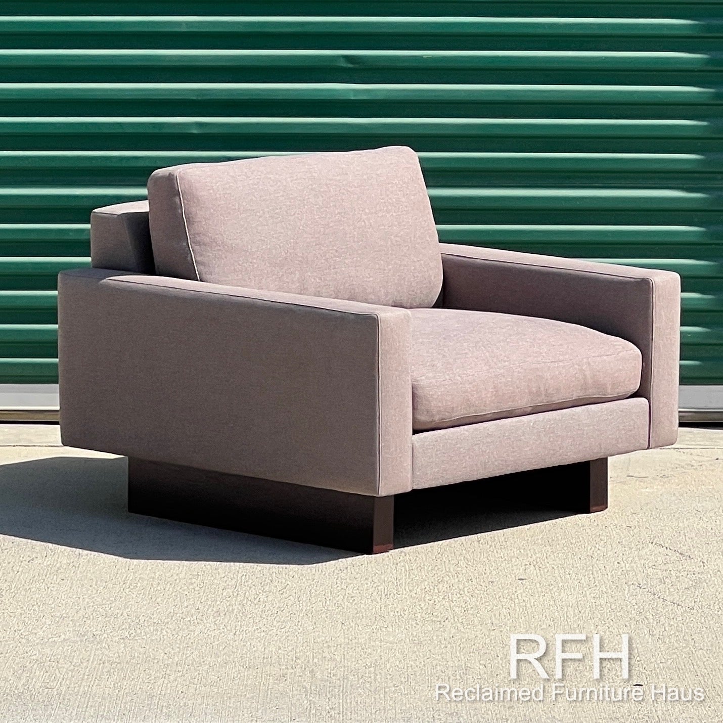 Room & Board Hess Brown Fabric Armchair | Free Delivery OC/LA County