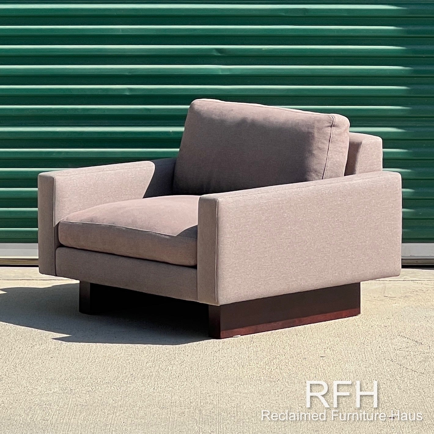 Room & Board Hess Brown Fabric Armchair | Free Delivery OC/LA County