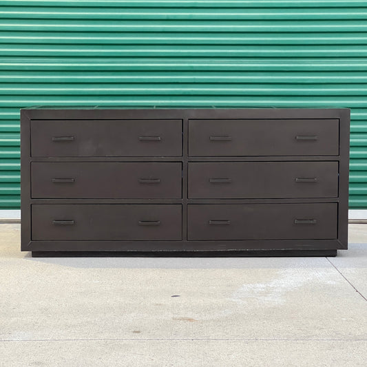 $900 Delivered LA/OC | RH Restoration Hardware La Salle 6 Drawer Metal Wrapped Dresser