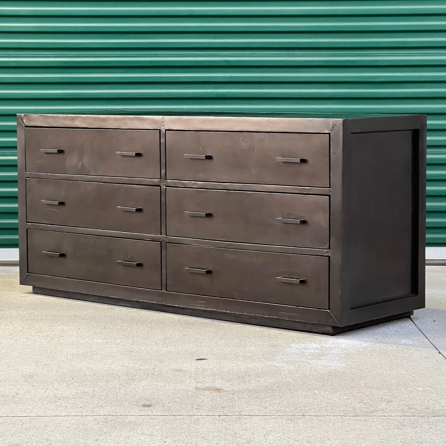 $1,500 Delivered LA/OC | RH Restoration Hardware La Salle 6 Drawer Metal Wrapped Dresser