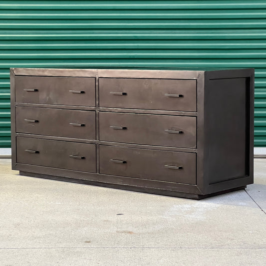$1,500 Delivered LA/OC | RH Restoration Hardware La Salle 6 Drawer Metal Wrapped Dresser