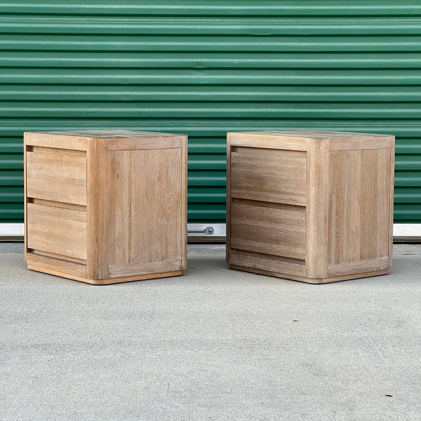 $800 Delivered | RH Restoration Hardware Greige Matching Closed Nightstands