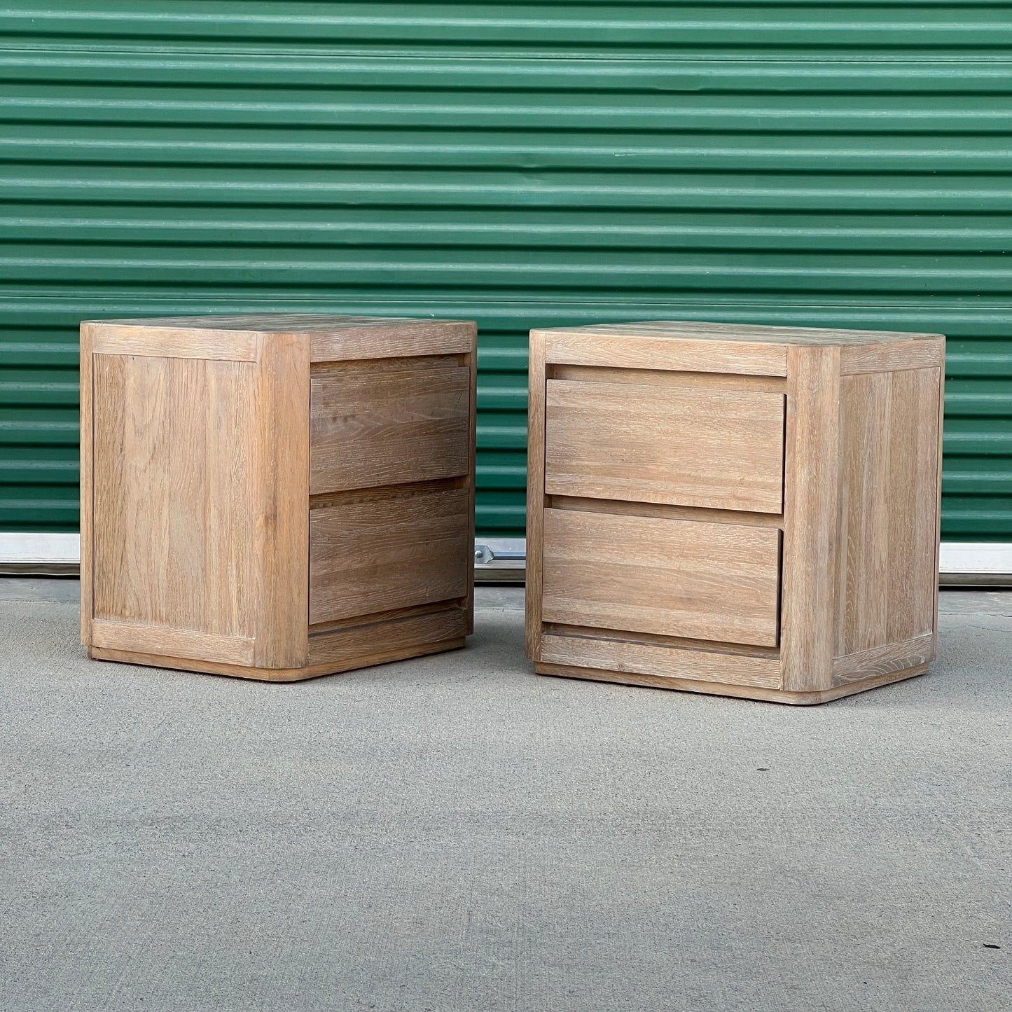 $800 Delivered | RH Restoration Hardware Greige Matching Closed Nightstands