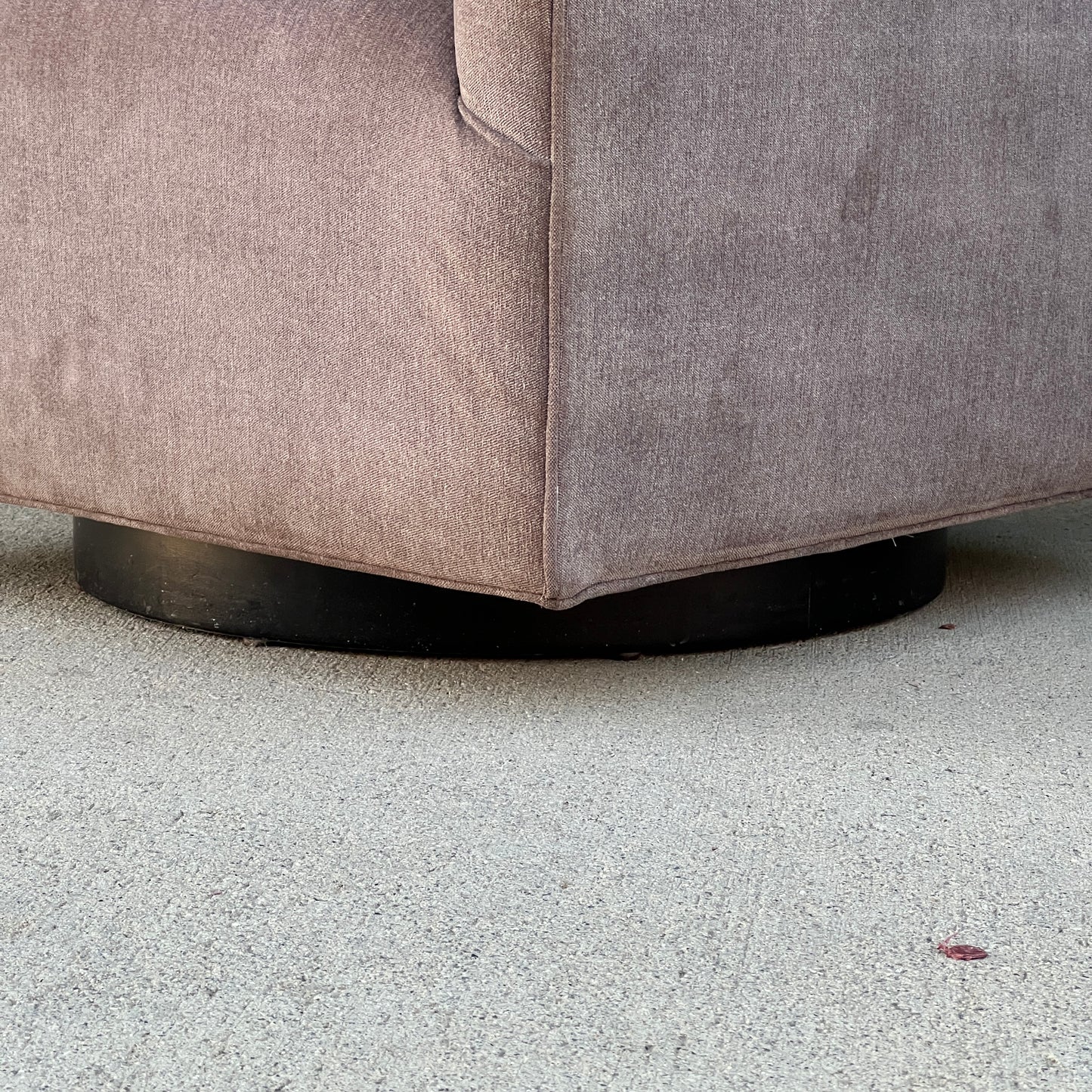 $1,700 Delivered | RH Restoration Hardware Shelter Swivel Chair (2) Graphite Velvet Luxe Depth