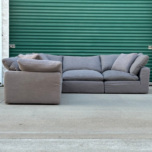 RH Restoration Hardware Cloud Modular 5-Piece L-Sectional Classic Depth