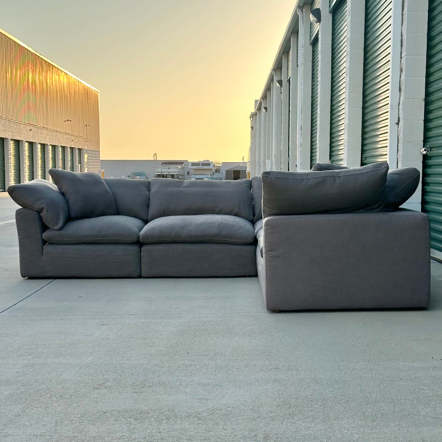 RH Restoration Hardware Cloud Modular 5-Piece L-Sectional Classic Depth
