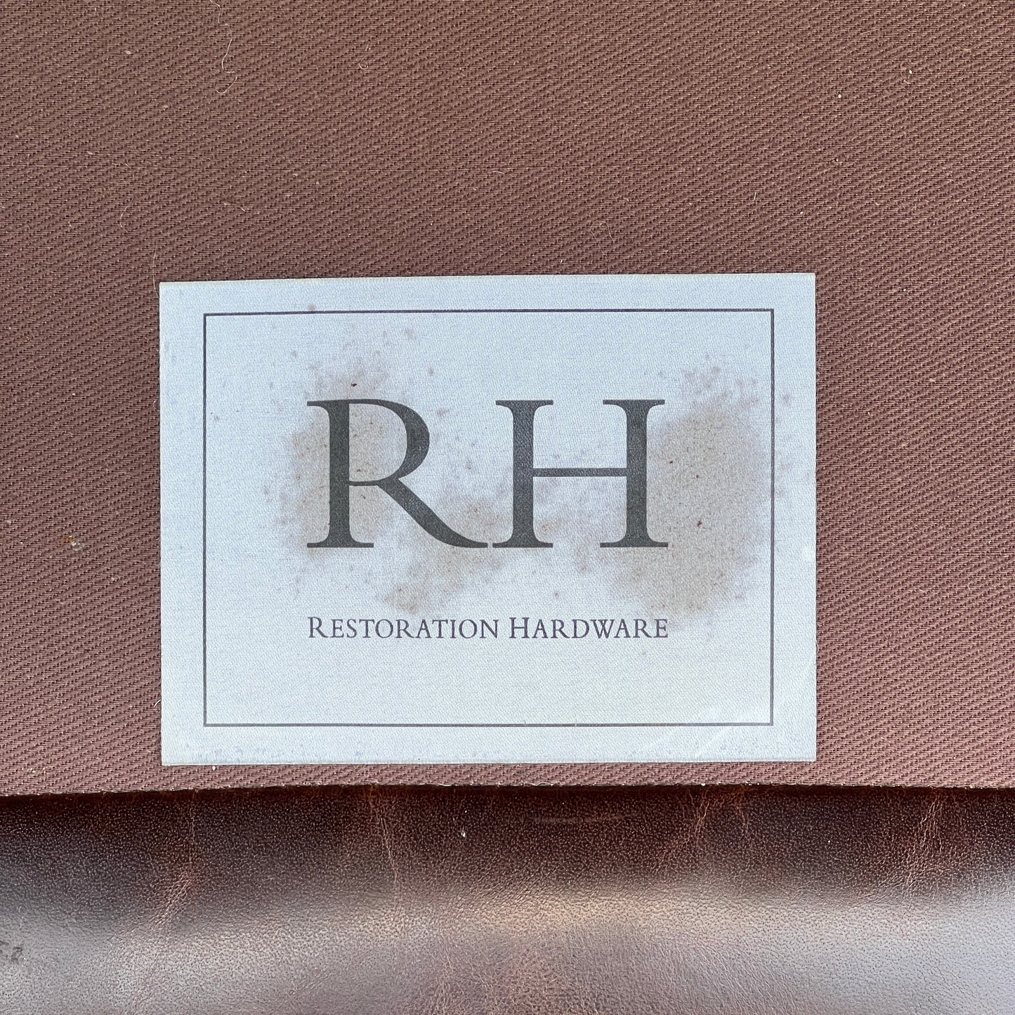$2,000 Delivered | RH Restoration Hardware Lancaster 7’ Leather 3 Cushion Sofa Down Filled