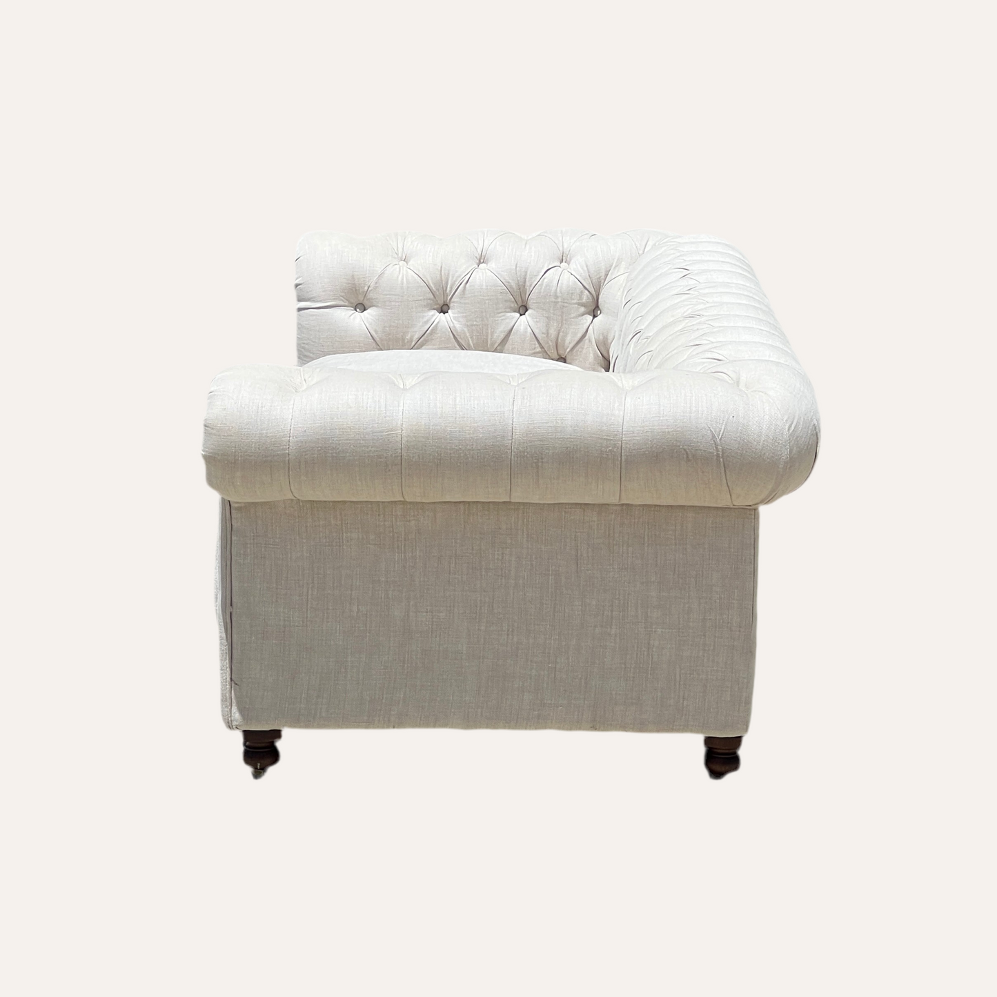 Restoration Hardware Kensington Sofa – 9ft Luxe Depth in Natural Linen