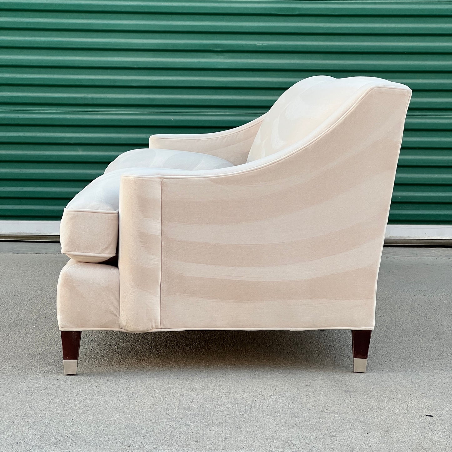 $750 Delivered | Room & Board Loring 89” Sofa Beige Velvet Fabric