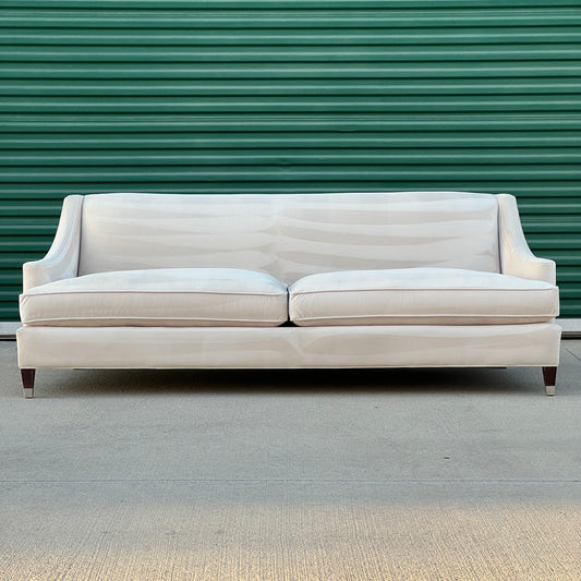 $750 Delivered | Room & Board Loring 89” Sofa Beige Velvet Fabric