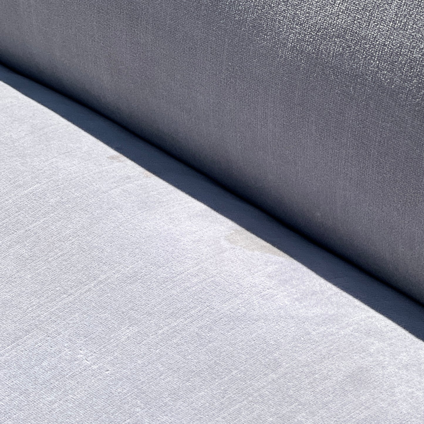 RH Restoration Hardware Como 5 Piece Sectional 100% Linen Velvet Light Gray | Used Condition