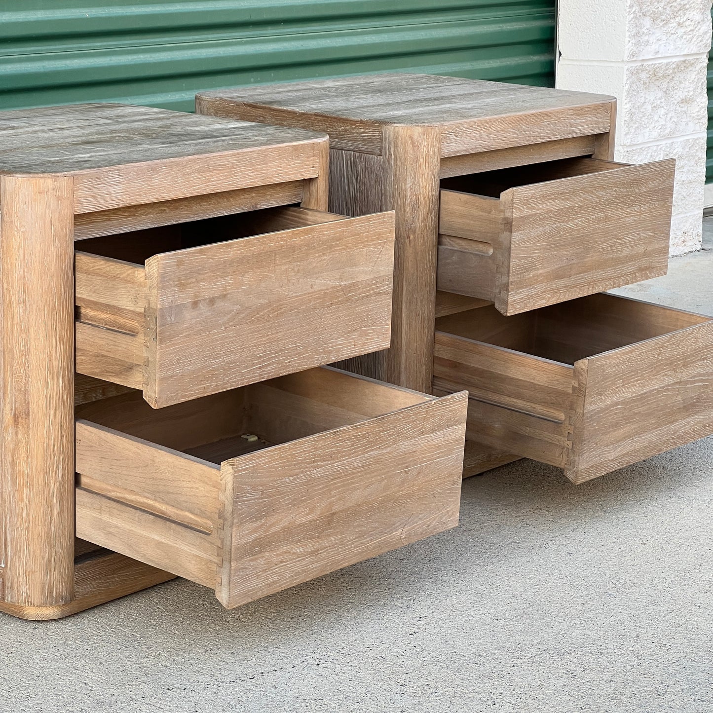 $800 Delivered | RH Restoration Hardware Greige Matching Closed Nightstands