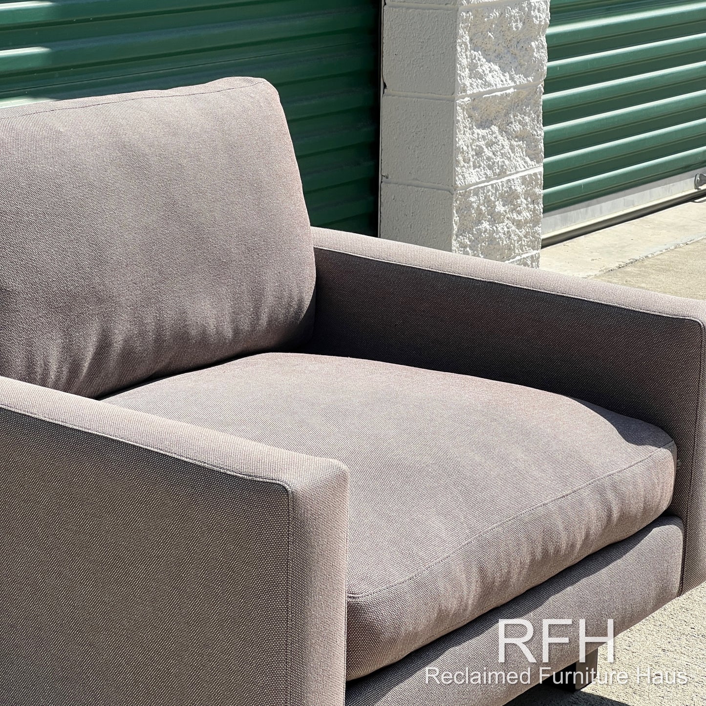 Room & Board Hess Brown Fabric Armchair | Free Delivery OC/LA County
